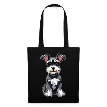 Cute little schnauzer dog - Tote Bag - black - Front