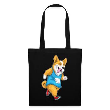 Corgi Jogger Jogging Sport - Tote Bag - black - Front