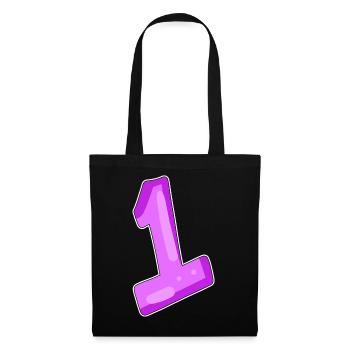 number 1 motif - Tote Bag - black - Front