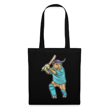 Bull Cricket Cricket Bat - Tote Bag - black - Front
