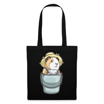 Guinea pig farmer bucket farm - Tote Bag - black - Front