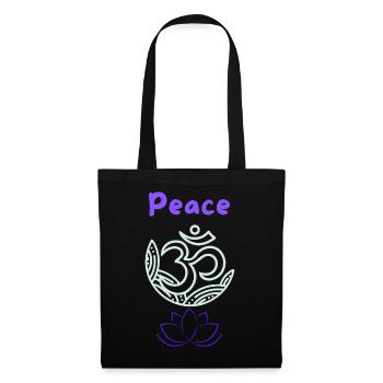 Peace - Stoffbeutel - Schwarz - Vorne
