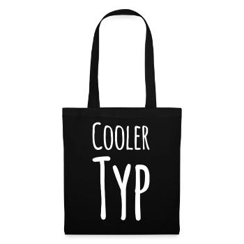 So sieht ein cooler Typ aus - Stoffbeutel - Schwarz - Vorne