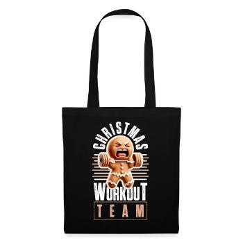 Christmas Workout Team Weihnachten Lustig - Stoffbeutel - Schwarz - Vorne