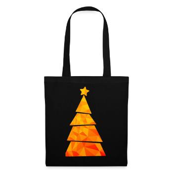 Christmas Tree - Weihnachtsbaum - Weihnachten - Stoffbeutel - Schwarz - Vorne