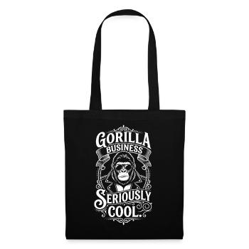 Gorilla Business – Vraiment cool - Sac en tissu - noir - Devant