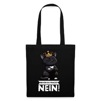 Avant que tu ne demandes Pas de chats Chats Amateur des chats - Sac en tissu - noir - Devant