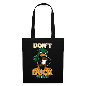 Don't Duck With Me Funny Angry Mallard Duck - Tote Bag - black - Front