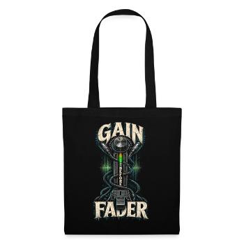 Tontechniker Audiotechnik Gain Before Fader - Stoffbeutel - Schwarz - Vorne
