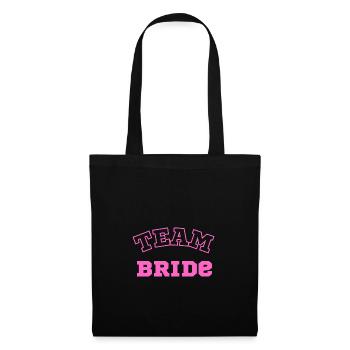 Team Bride 2 - Stoffbeutel - Schwarz - Vorne
