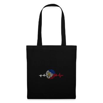 Philippines Filipino Flag Basketball I Gift - Tote Bag - black - Front