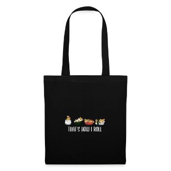 Shiba Inu Chien Sushi Japon Akita I Cadeau - Sac en tissu - noir - Devant