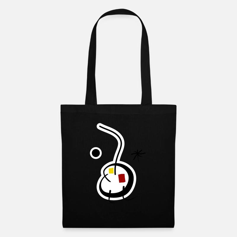 Abstract - Tote Bag - black