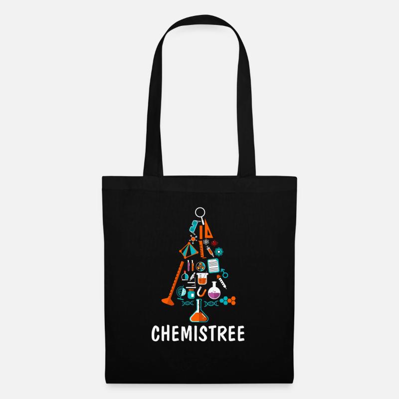 Chemistree Funny Science Christmas Tree - Tote Bag - black