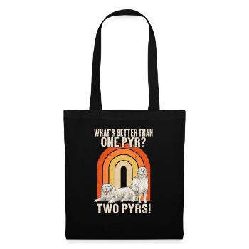 Large Pyrenean Dog - Tote Bag - black - Front