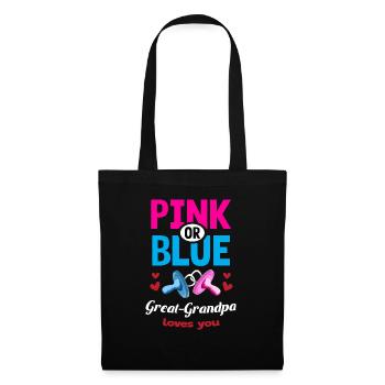 L’arrière-grand-père rose ou bleu vous aime le genre - Sac en tissu - noir - Devant