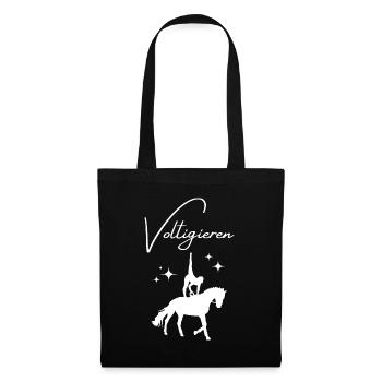 Voltigieren - Stoffbeutel - Schwarz - Vorne
