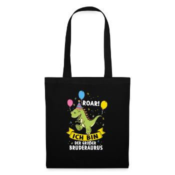 Je vais être un grand frère - Sac en tissu - noir - Devant