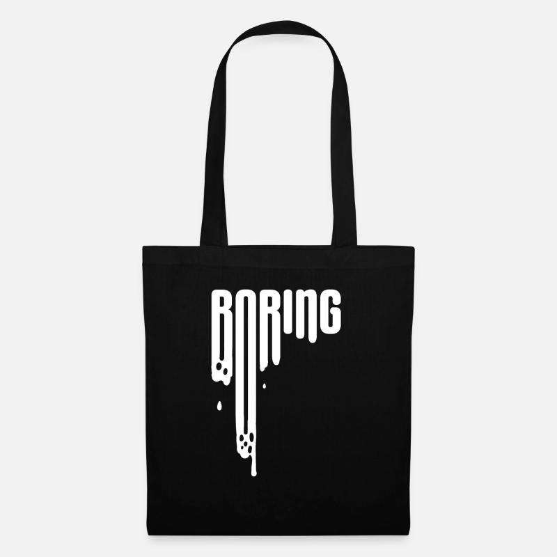 BORING - Tote Bag - black