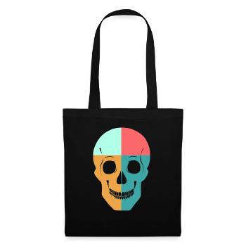 Quadricolor Skull - Tote Bag - black - Front