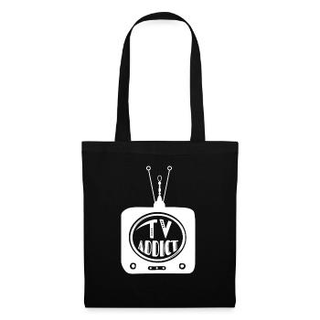TV addict TV addict - Tote Bag - black - Front