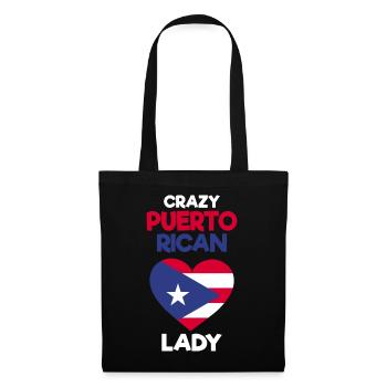 Puerto Rico Geschenkidee | Puerto Ricaner Heimat - Stoffbeutel - Schwarz - Vorne