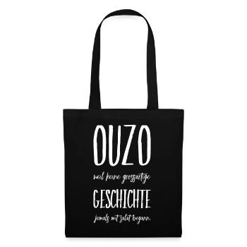Funny Greek Saying Greece Gift - Tote Bag - black - Front