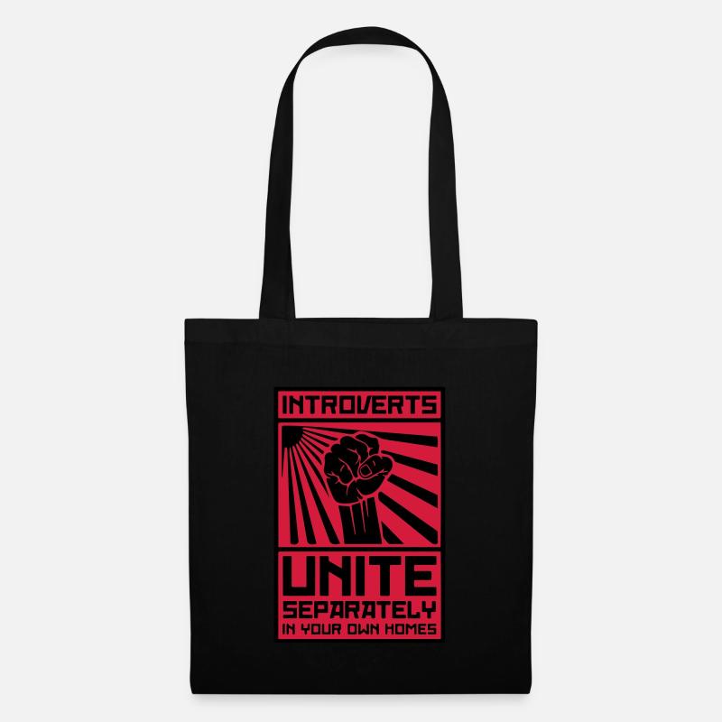 Introverts Unite! (Separately in your own Homes) - Stoffbeutel - Schwarz