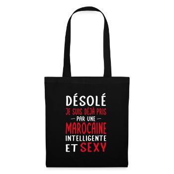Désolé déjà pris par une Marocaine sexy - Sac en tissu - noir - Devant