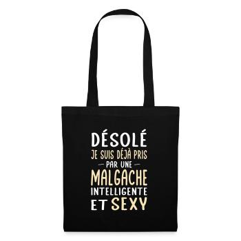 Désolé déjà pris par une Malgache sexy - Sac en tissu - noir - Devant