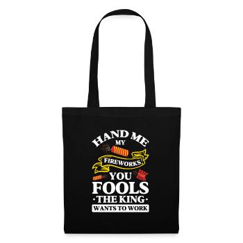 Fireworks, firecrackers, fireworks, fan curve - Tote Bag - black - Front