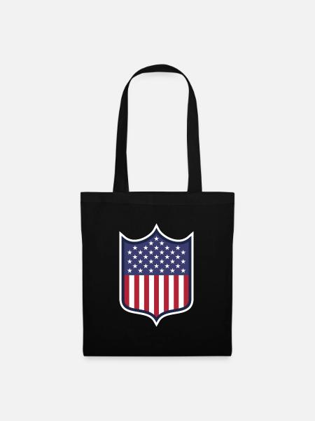 USA - Stoffbeutel - Schwarz