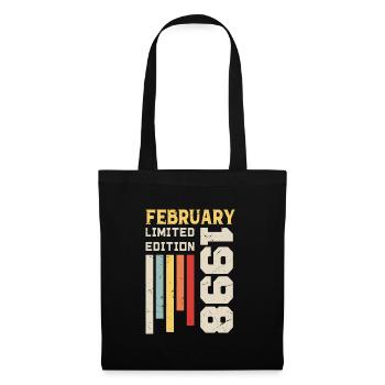 Februar 1998 - Februar 1998 Geburtstagsgeschenk - Stoffbeutel - Schwarz - Vorne