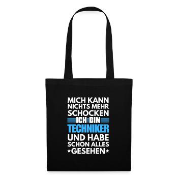 Nicht schockbarer Techniker - Stoffbeutel - Schwarz - Vorne