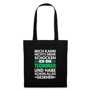 Nicht schockbarer Techniker - Stoffbeutel - Schwarz - Vorne