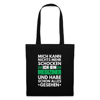 Médecin non choquable - Sac en tissu - noir - Devant