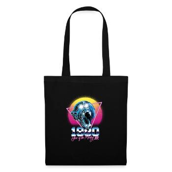 1980 Année du singe Singe Rétro - Sac en tissu - noir - Devant