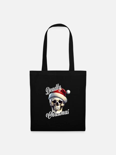 Tödliche Weihnachten - Stoffbeutel - Schwarz