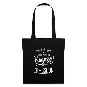 chasse Bogosse chasseur marrant papa chasseur - Sac en tissu - noir - Devant