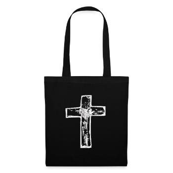 Cross jesus psalm gift - Tote Bag - black - Front