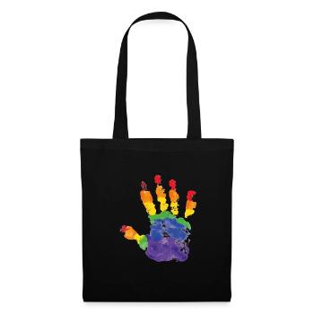 L’amour pour tous ! Le monde est coloré ! Cadeau LGBT - Sac en tissu - noir - Devant