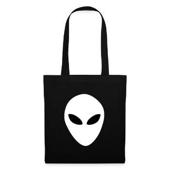 Aliens Alien Head - Tote Bag - black - Front