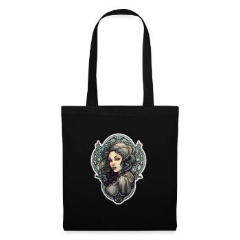 Goth Fille Gothique Mystique Moyen Âge - Sac en tissu - noir - Devant