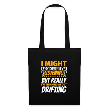 Cadeau drôle à la dérive - Sac en tissu - noir - Devant
