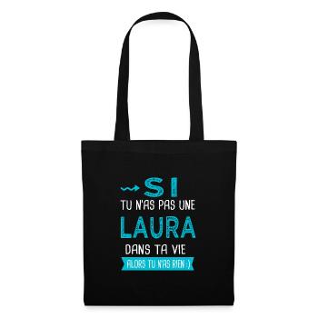 Laura Si tu n as pas une laura - Sac en tissu - noir - Devant