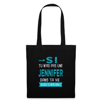 Jennifer Si tu n as pas une Jennifer - Sac en tissu - noir - Devant