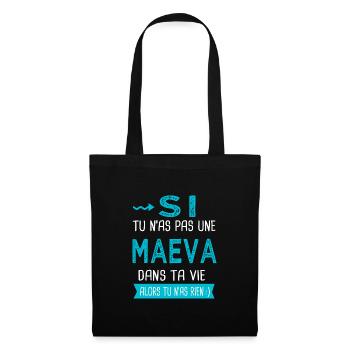 Maeva Si tu n as pas une maeva - Sac en tissu - noir - Devant