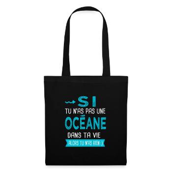 Océane Si tu n as pas une océane - Sac en tissu - noir - Devant