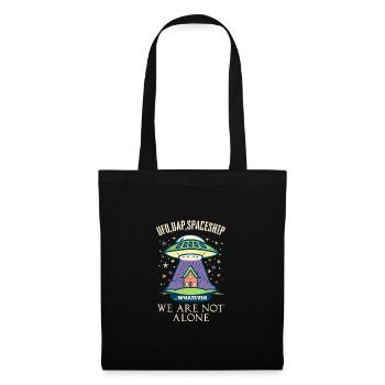 Ufo UAP Spaceship whatever we are not alone - Tote Bag - black - Front