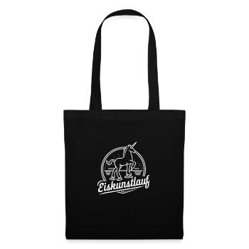 Eiskunstlauf-Fan Eisprinzessin Schlittschuhe Charm - Stoffbeutel - Schwarz - Vorne